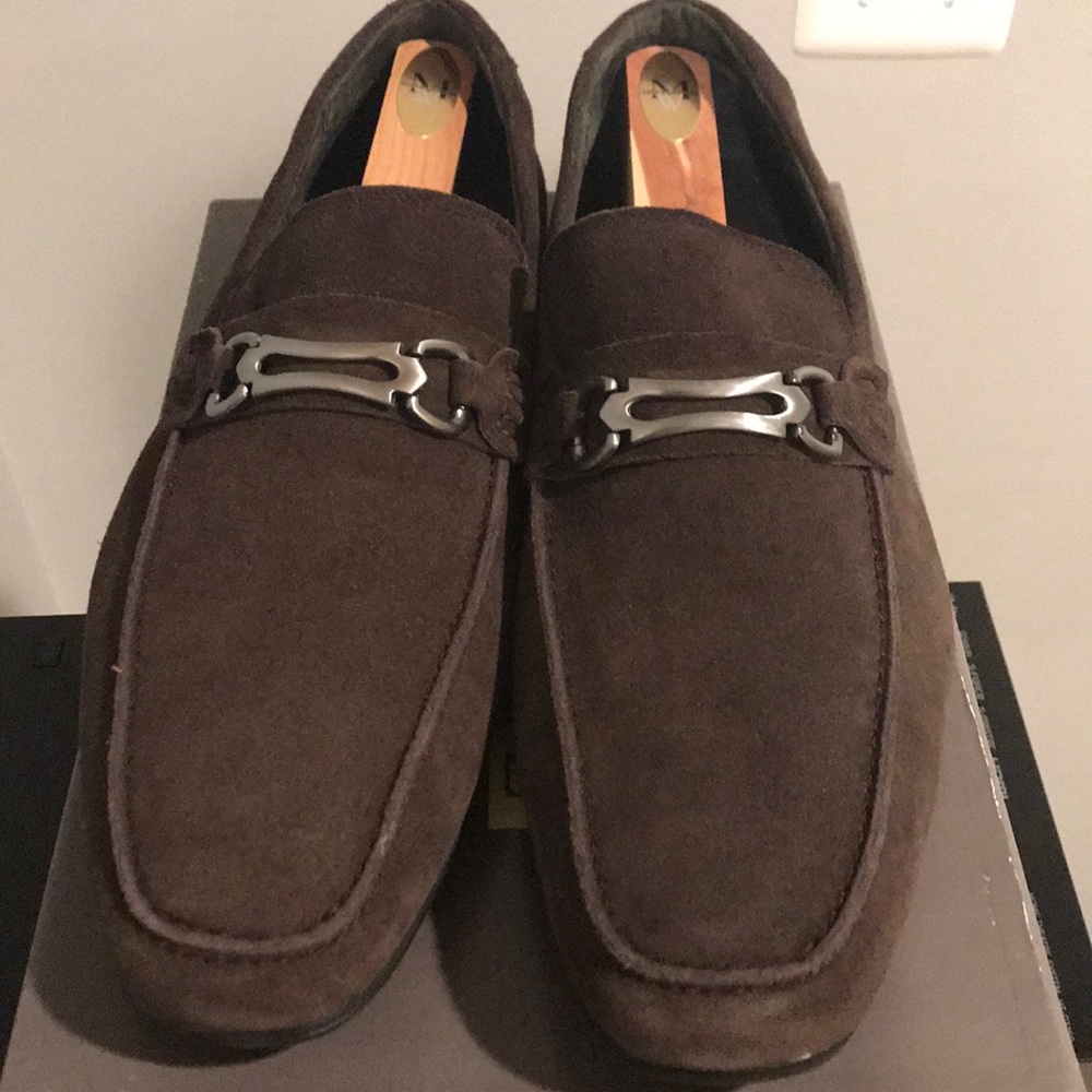Men's suede Stacy Adams loafers